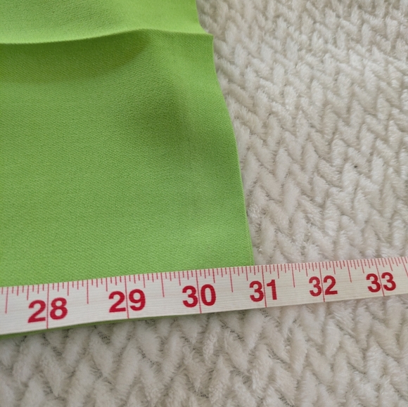 Topshop High Rise Lime Green Trousers Sz 2 - Picture 13 of 14